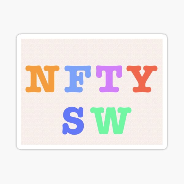 Vista previa del artículo con la obra «Pegatina NFTY-SW», diseñado y vendido por eveofthesea.