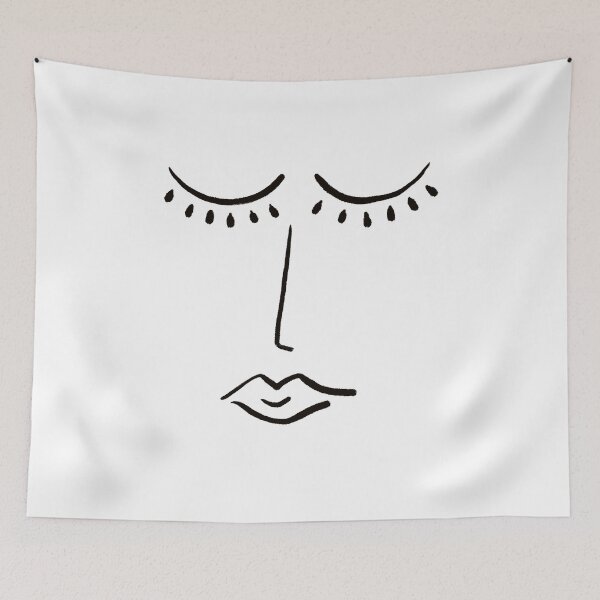 Item preview, Modern Face - Black and White designed and sold by Amy Brinkman.