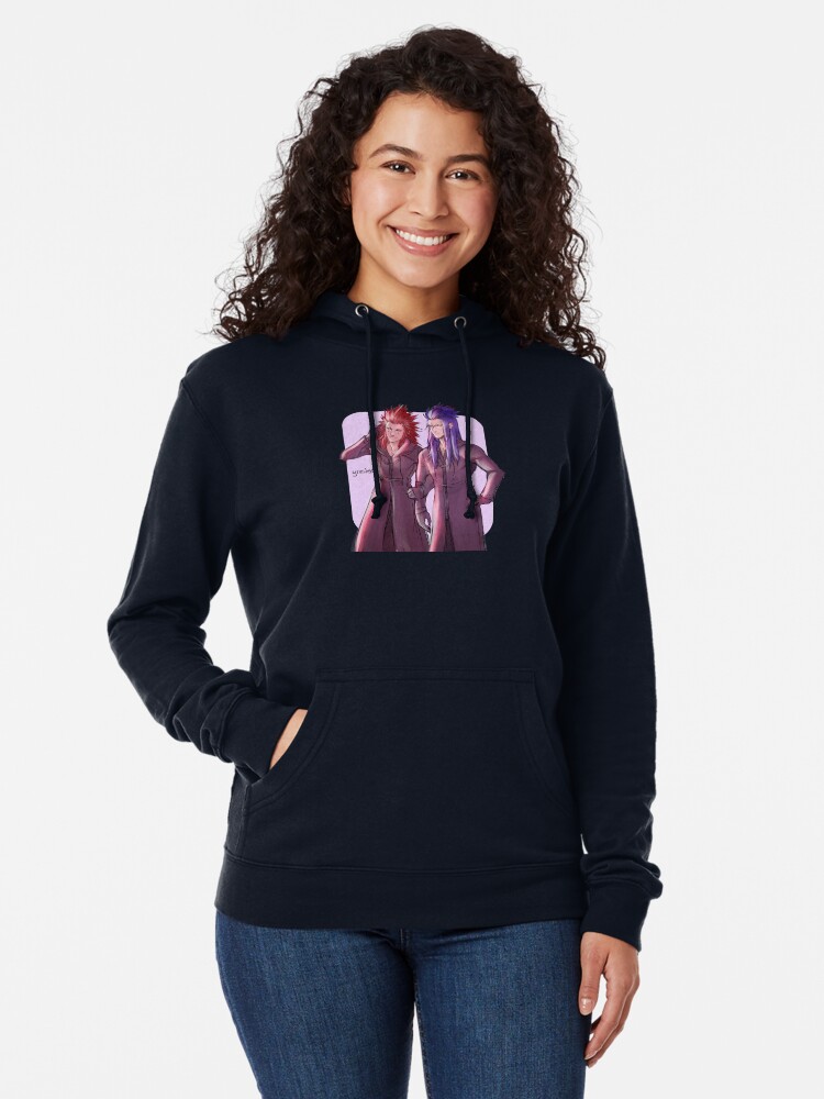Imagen 2 de 5, Sudadera ligera con capucha con la obra Axel y Saix, diseñada y vendida por Yruslex.