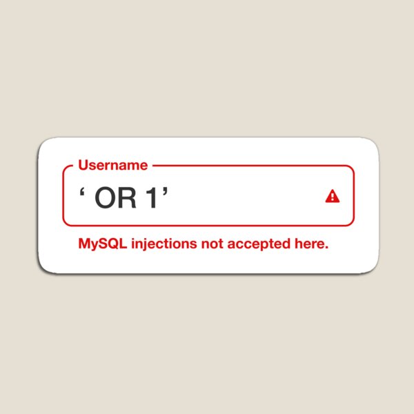 Item preview, MySQL Injections Not Accepted Here designed and sold by adidabu.