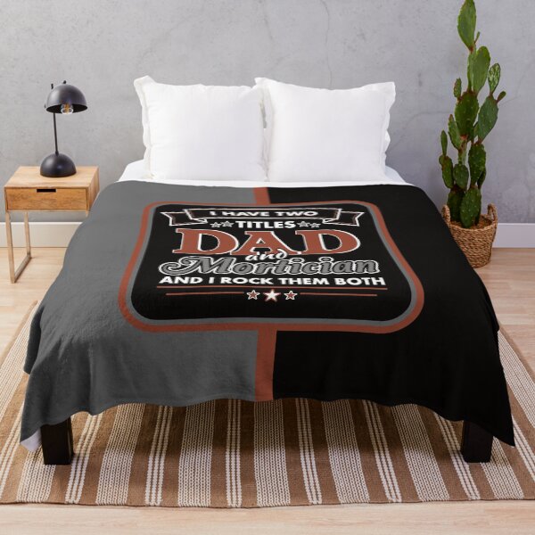 Item preview, I Have Two Titles: DAD and Mortician designed and sold by NoBonesLife.