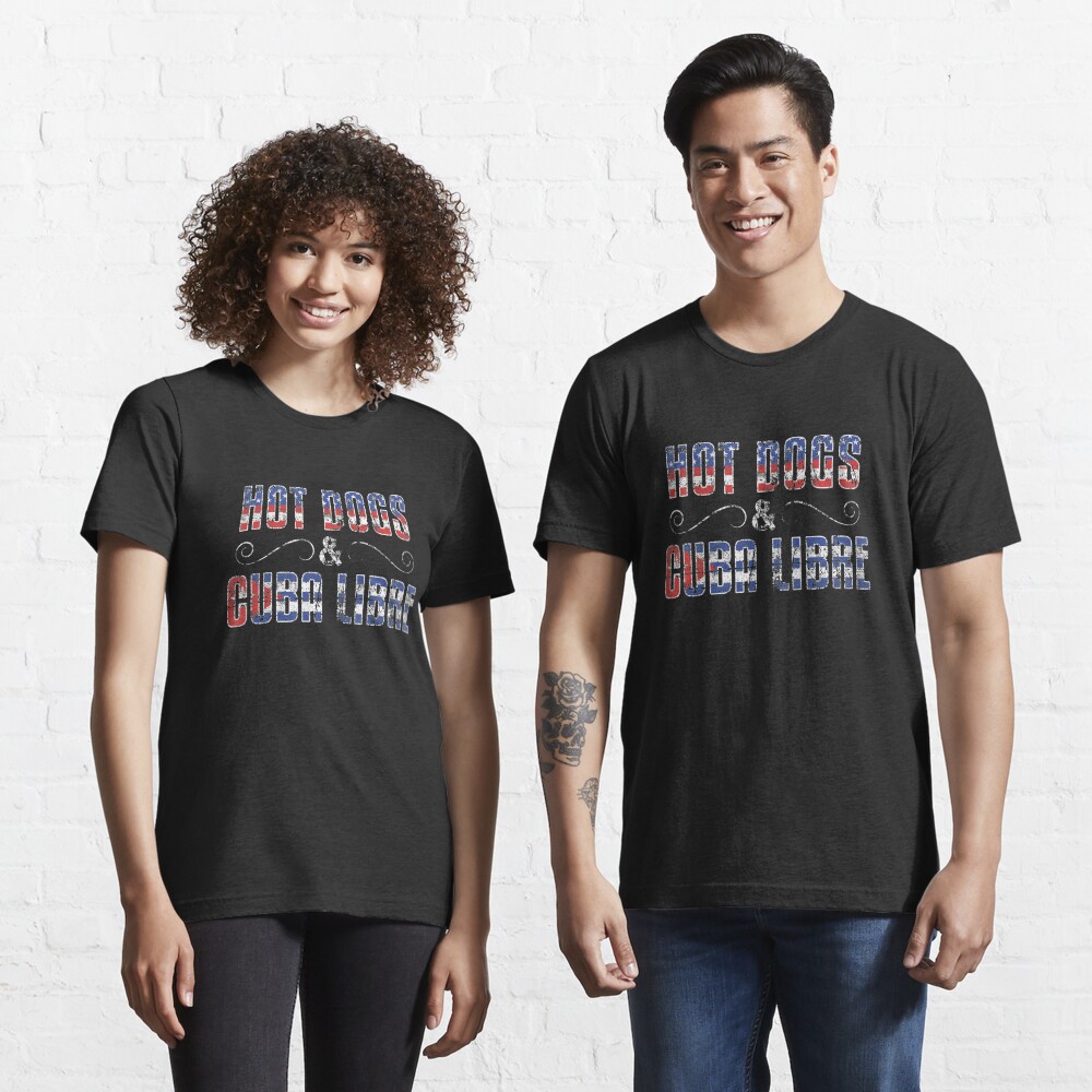Hot Dogs & Cuba Libre USA Cuba - Dual Citizenship Gift Essential T-Shirt