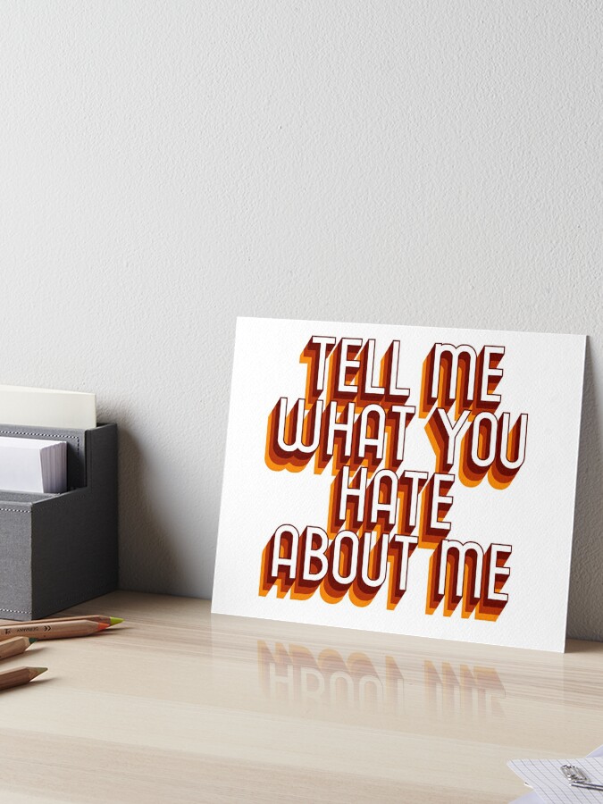Tell Me Why Lyrics | Art Board Print