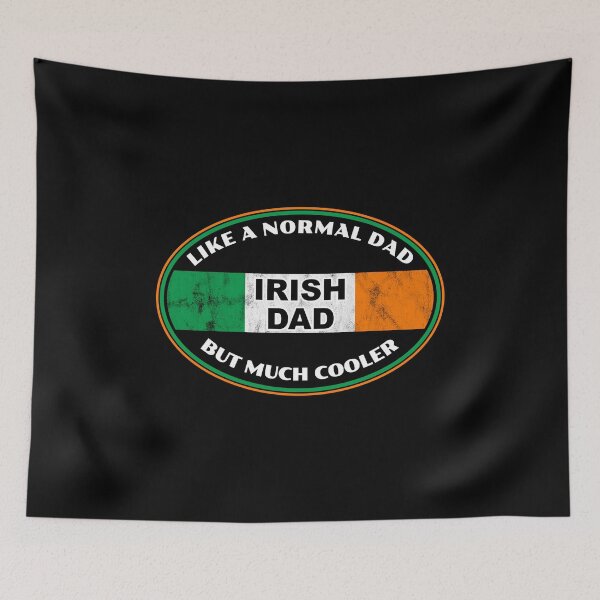 Item preview, Irish Dad Funny Ireland Flag Celebrate Heritage Pride Father design designed and sold by CreatedByHeidi.