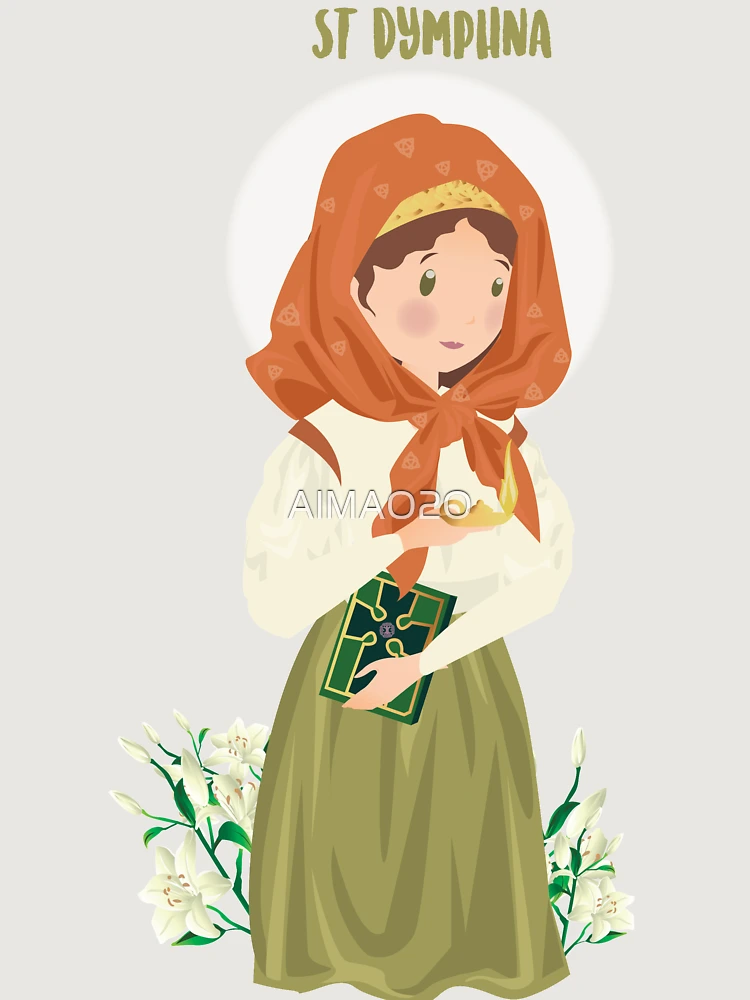 Thumbnail 6 von 6, Premium Oversized Pullover, Saint Dymphna designt und verkauft von AlMAO2O.