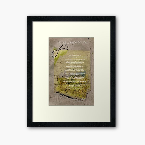 The Full Armor Of God Framed Art Print