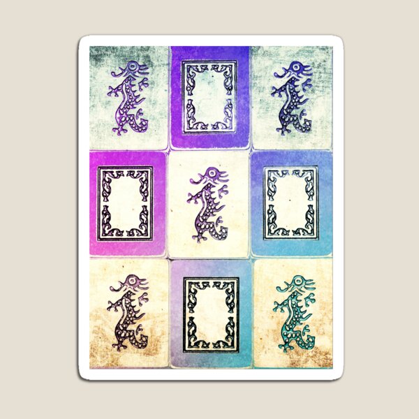 "Dragon Lady" Mah Jongg - version two Magnet