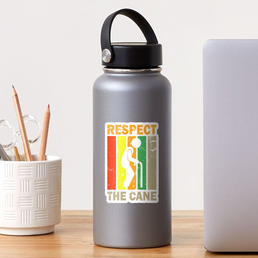 "Respect The Cane Senior Discount" Sticker for Sale by TrendJunky