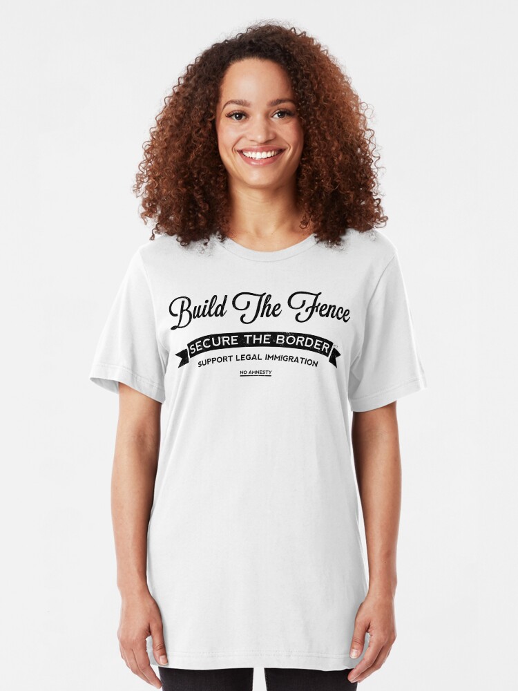 Alternate view of Build The Fence Slim Fit T-Shirt