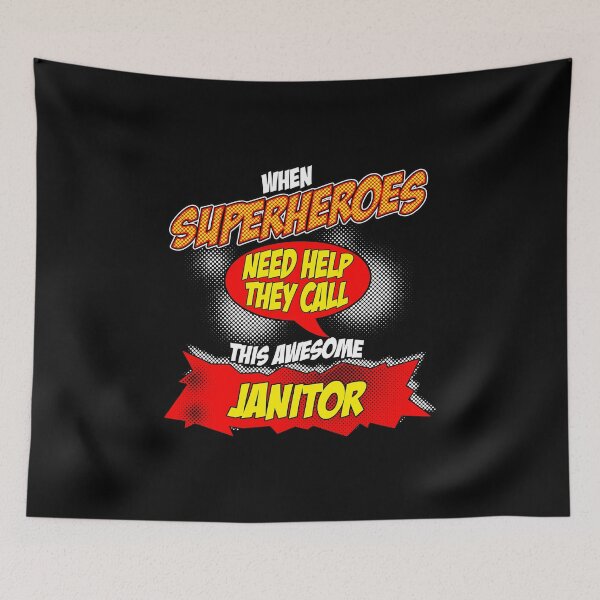 Item preview, Funny Janitor hero design - Comic Style - perfect gift designed and sold by Pummli.