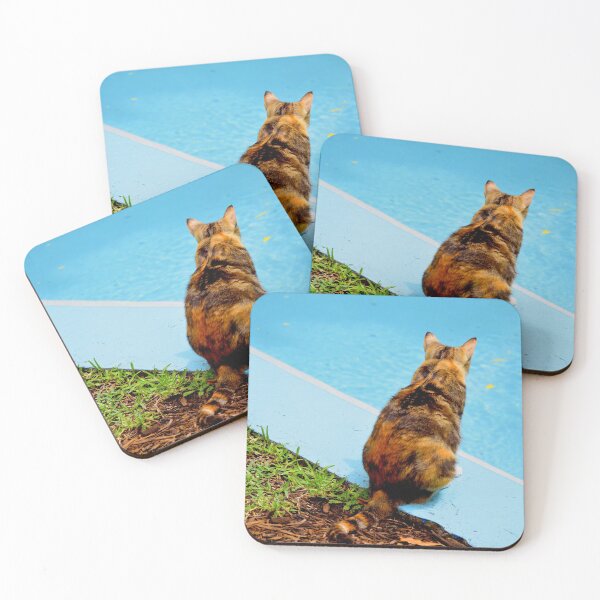 Item preview, Calico Cat by the Pool designed and sold by bittervictory.