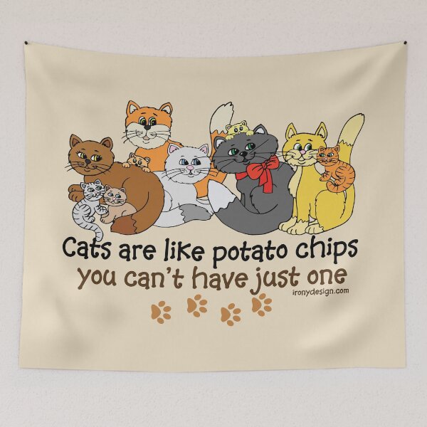 Item preview, Cats are like potato chips designed and sold by ironydesigns.