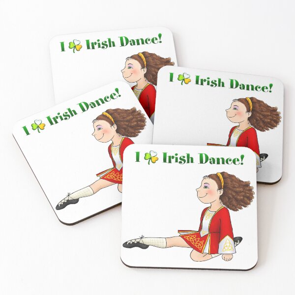 Item preview, Irish dance girl in red dress designed and sold by 1enchik.