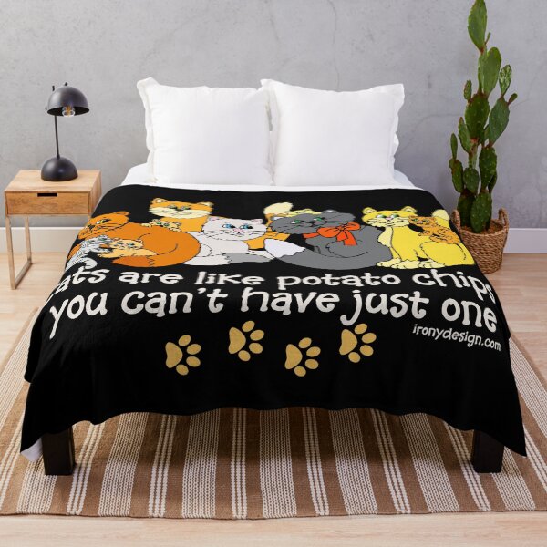 Item preview, Cats are like potato chips Funny Saying designed and sold by ironydesigns.