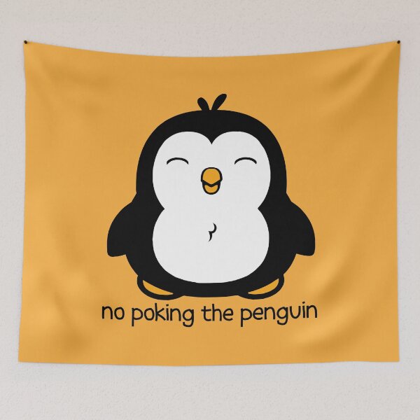 Item preview, No Poking The Penguin Cartoon designed and sold by ironydesigns.