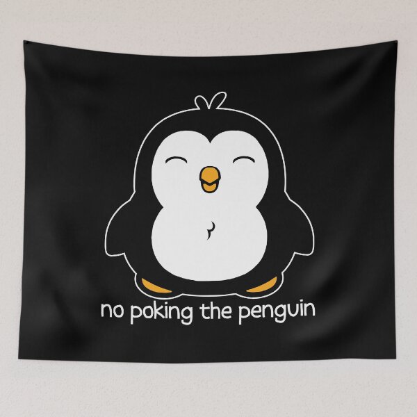 Item preview, No Poking The Penguin designed and sold by ironydesigns.