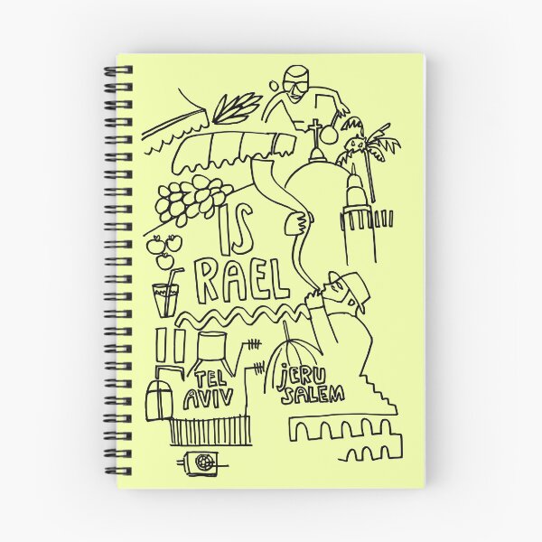 Item preview, Israel Travel Journal Doodle designed and sold by badlydrawnbabe.