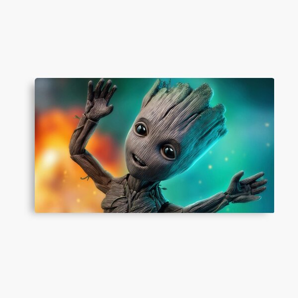 Impressions Sur Toile Sur Le Theme Baby Groot Redbubble