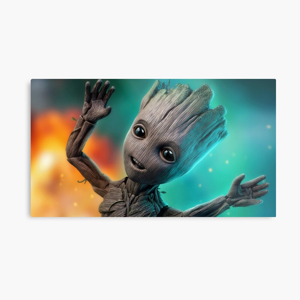 Impression Sur Toile Bebe Groot Par Sellingthings Redbubble