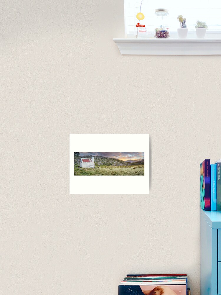 Thumbnail 2 of 3, Art Print, Teddys Hut, Kosciuszko National Park, New South Wales, Australia designed and sold by Chockstone.