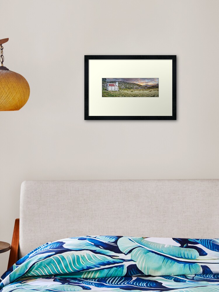 Thumbnail 2 of 7, Framed Art Print, Teddys Hut, Kosciuszko National Park, New South Wales, Australia designed and sold by Chockstone.