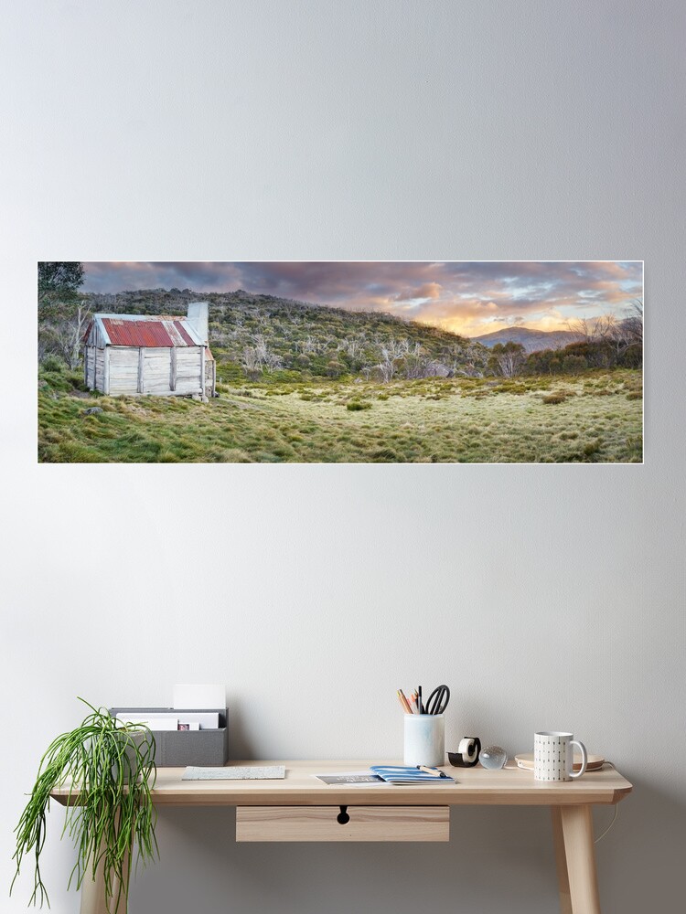 Thumbnail 2 of 3, Poster, Teddys Hut, Kosciuszko National Park, New South Wales, Australia designed and sold by Chockstone.