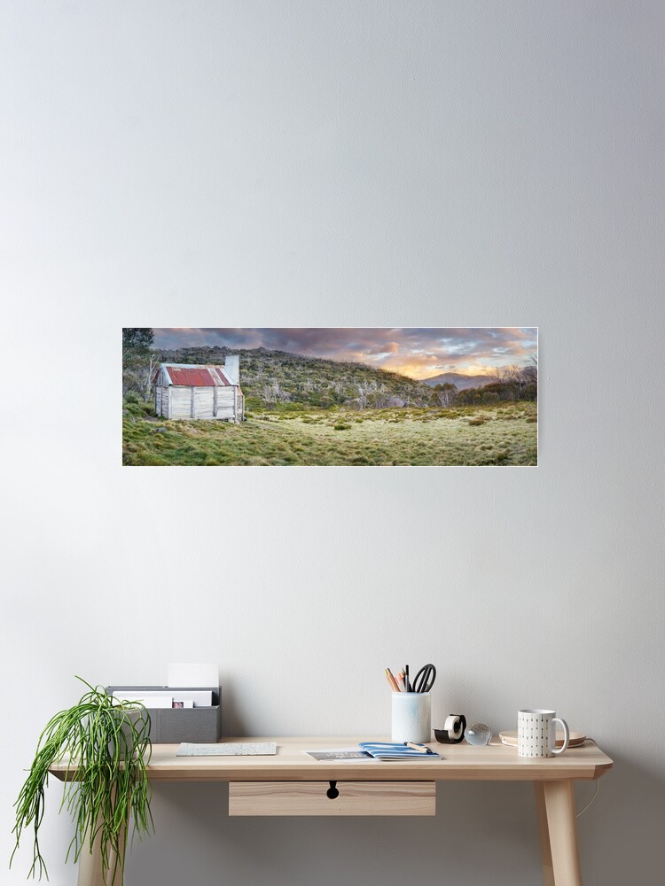 Thumbnail 2 of 3, Poster, Teddys Hut, Kosciuszko National Park, New South Wales, Australia designed and sold by Chockstone.