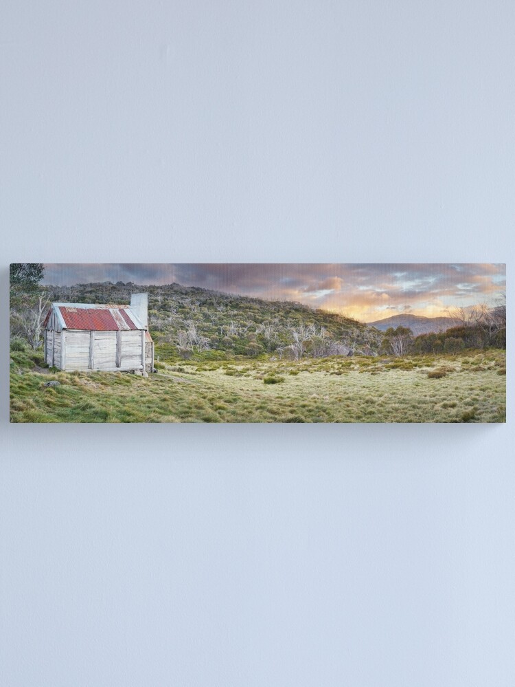 Thumbnail 1 of 3, Canvas Print, Teddys Hut, Kosciuszko National Park, New South Wales, Australia designed and sold by Chockstone.