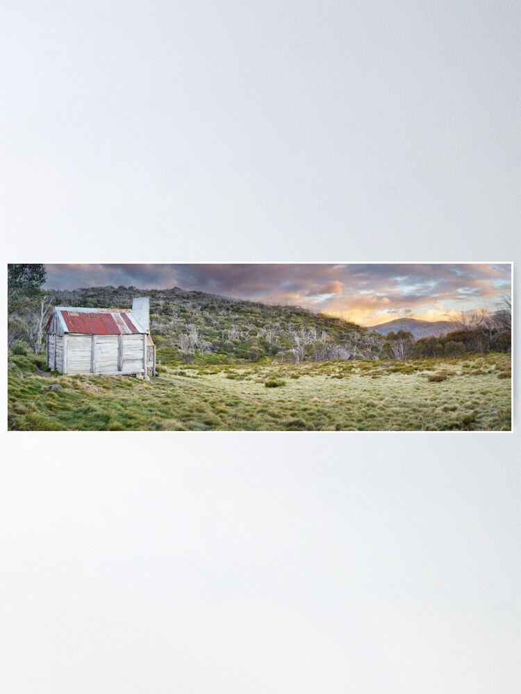 Thumbnail 1 of 3, Poster, Teddys Hut, Kosciuszko National Park, New South Wales, Australia designed and sold by Chockstone.