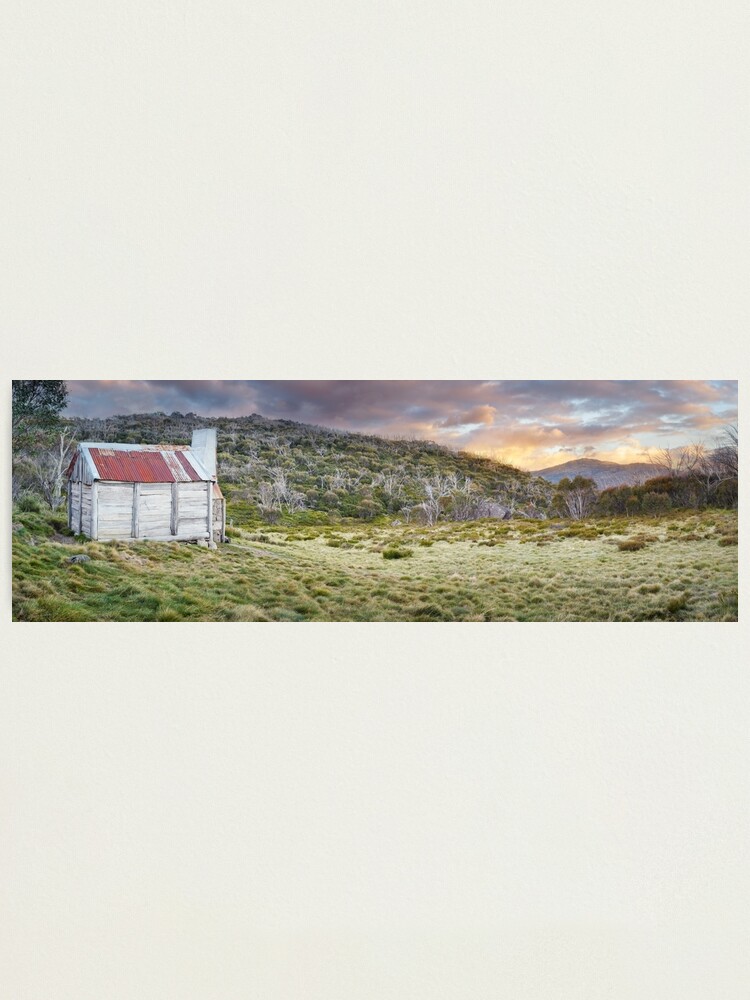 Thumbnail 1 of 3, Photographic Print, Teddys Hut, Kosciuszko National Park, New South Wales, Australia designed and sold by Chockstone.