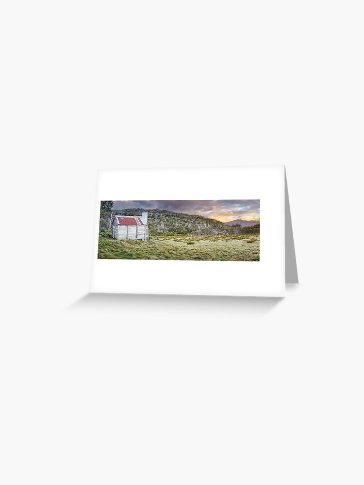 Thumbnail 1 of 2, Greeting Card, Teddys Hut, Kosciuszko National Park, New South Wales, Australia designed and sold by Chockstone.