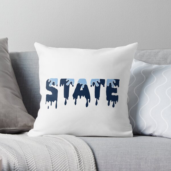State dripping Throw Pillow