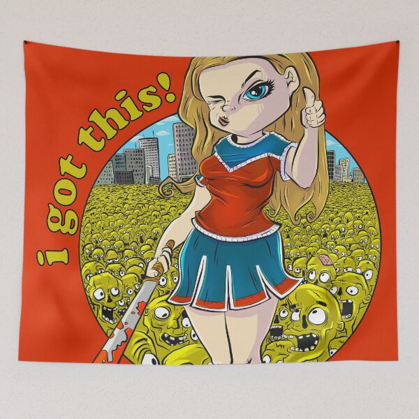 Item preview, I GOT THIS!! - Girl Power vs Zombie Horde designed and sold by yazgar.