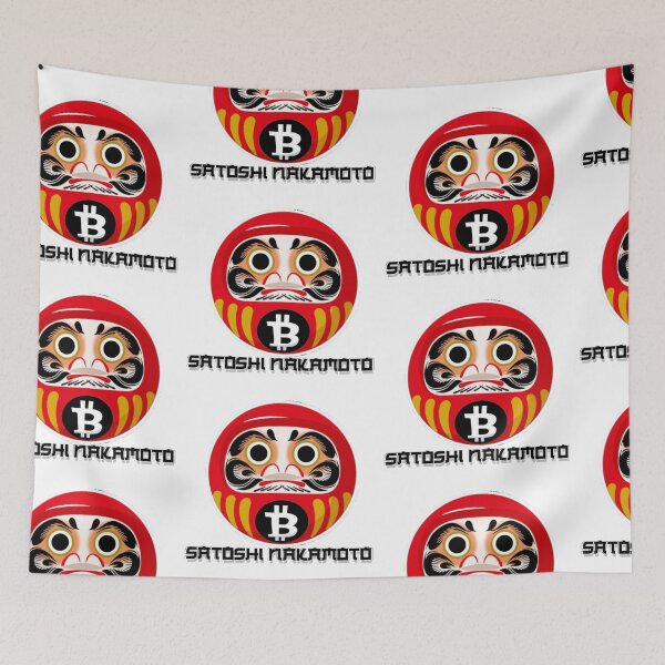 Artikelvorschau, Satoshi Nakamoto Daruma entworfen und verkauft von ColoCryptonaut.