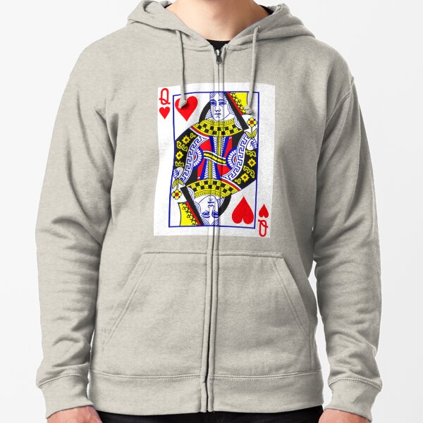 Lattimore Claim Queen of Hearts V-Neck Sweatshirt