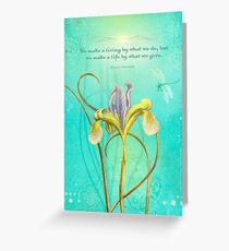We make a living by... Greeting Card