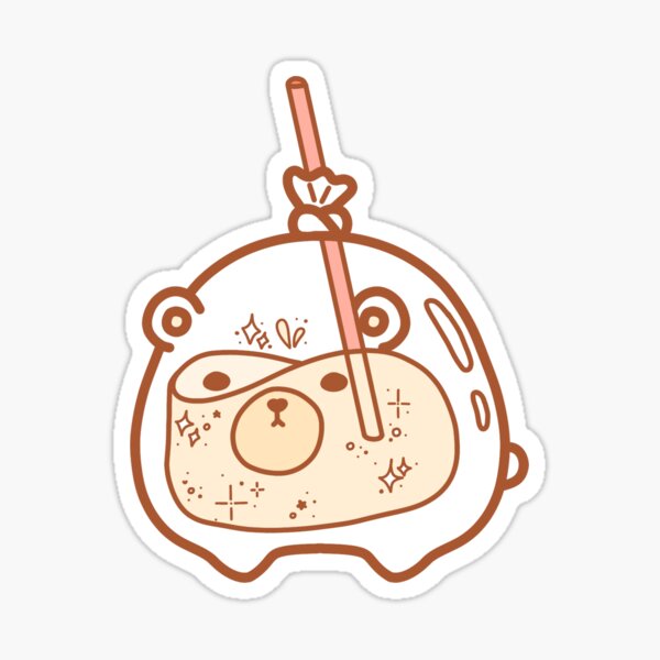 Vista previa del artículo con la obra «Horchata Bear Baggie», diseñado y vendido por rleanbean.