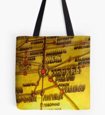 Railway Map Tote Bag