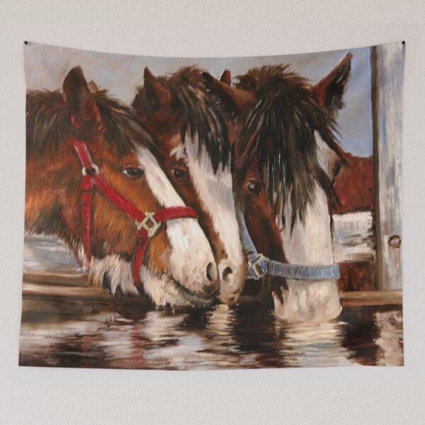 Item preview, Horses having a drink designed and sold by GlenJohnson.