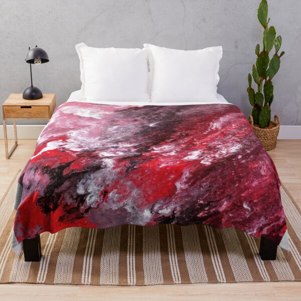 Item preview, Red Pink Black and White Wave designed and sold by GingerEccentric.