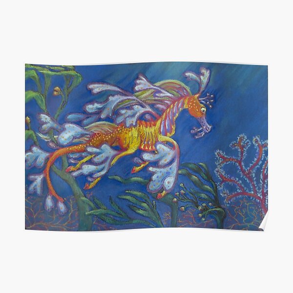 Leafy Seahorse Poster