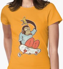 banana grab Women's Fitted T-Shirt