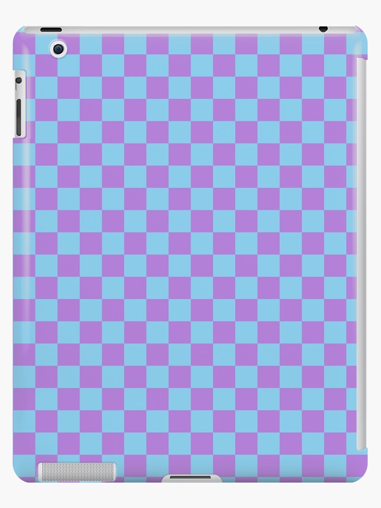 Lavender Violet and Baby Blue Checkerboard iPad Case & Skin for Sale by  ColorsPatterns