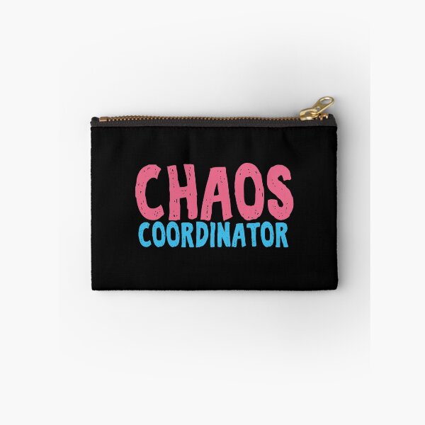 Item preview, Chaos Coordinator teacher funny cute text in pink and blue colors teacher appreciation gift designed and sold by alenaz.