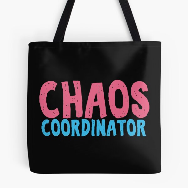 Item preview, Chaos Coordinator teacher funny cute text in pink and blue colors teacher appreciation gift designed and sold by alenaz.