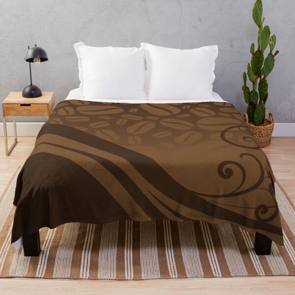 Item preview, Coffee Bean Flourish Pattern designed and sold by Zethinova.