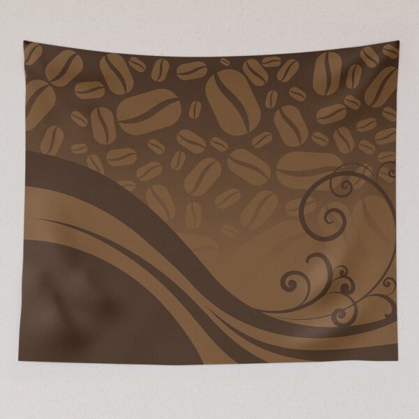 Item preview, Coffee Bean Flourish Pattern designed and sold by Zethinova.