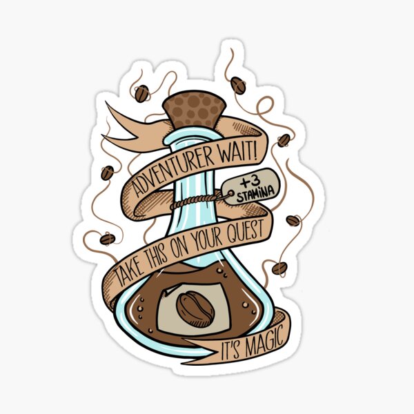 Magischer Kaffeetrank Sticker