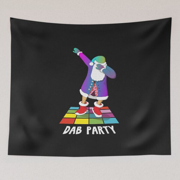 Item preview, Dabbing Dancing Santa in Pink Underpants Funny Hot climate and warm winter or Christmas in July design designed and sold by alenaz.
