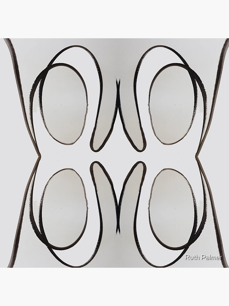 Thumbnail 4 of 4, Pillow, Abstract Line Reflection designed and sold by Ruth Palmer.